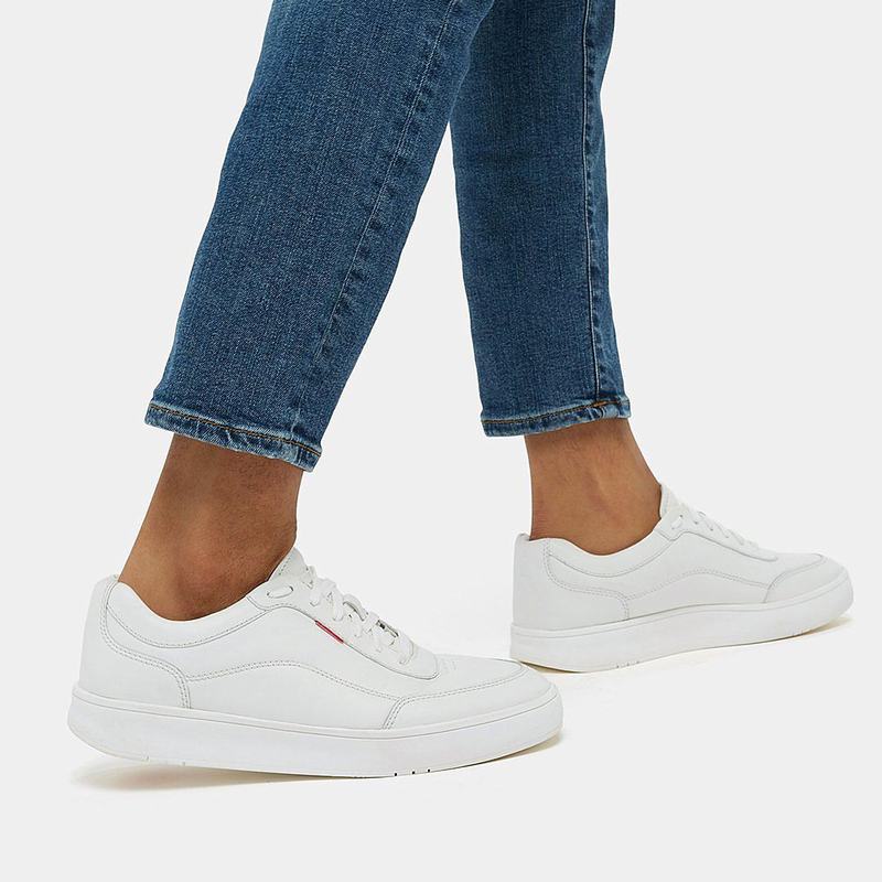 Rally Leather Slip-On Skate Sneakers by Fitflop | Look Again